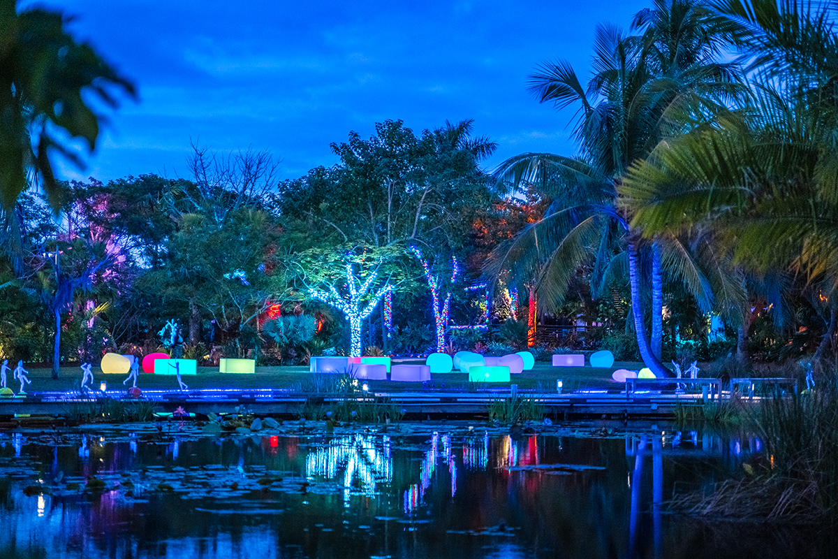 Night Lights In The Garden Naples Botanical Garden